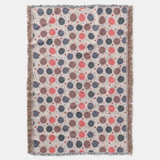 Kerstkoekjes Spinkles Bakery Ditsy Pattern Deken (Voorkant Verticaal)