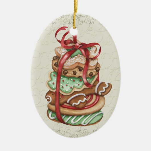 Kerstkoekjes - SRF Keramisch Ornament (Voorkant)