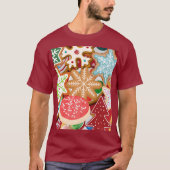 Kerstkoekjes T-shirt (Voorkant)