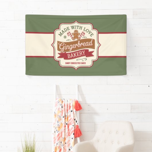 Kerstkoekjes taart verkopers spandoek (Insitu)