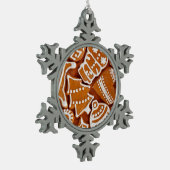 kerstkoekjes tin sneeuwvlok ornament (Links)