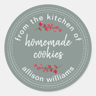 Kerstkoekjes uit de keuken van Kraft Ronde Sticker