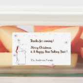 Kerstkoekjes Uitruil Feest Dank Je Wel Labels (Aangebracht)