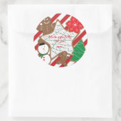 Kerstkoekjes Vakantie Party Exchange Sticker (Tas)
