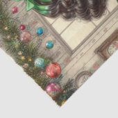 Kerstkoekjes vakantiebakken tissuepapier (Detail)