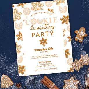 Kerstkoekjes Versieren Vakantiefeestje Briefkaart