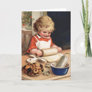 Kerstkoekjes Vintage Christmas Kaart