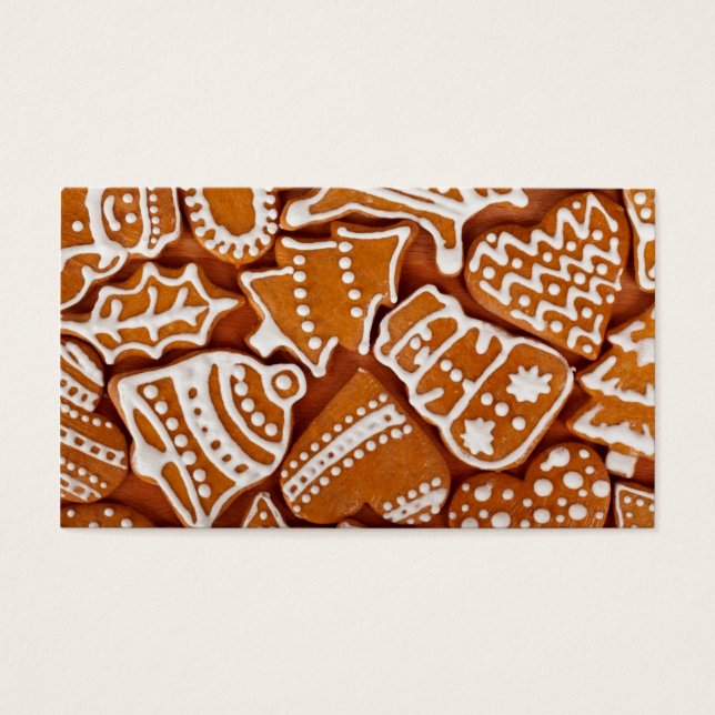 kerstkoekjes visitekaartje (Voorkant)
