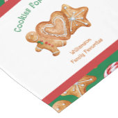 Kerstkoekjes voor kerstcadeautjes voor kerstcadeau korte tafelloper (Hoek)