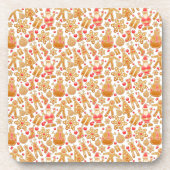 Kerstkoekjes voor kerstmis met kerstmis met kerstm bier onderzetter (Voorkant)