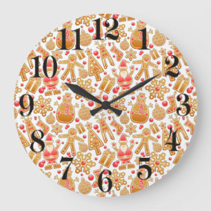 Kerstkoekjes voor kerstmis met kerstmis met kerstm grote klok