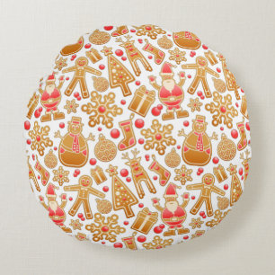 Kerstkoekjes voor kerstmis met kerstmis met kerstm rond kussen