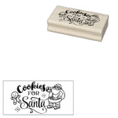 Kerstkoekjes voor kersttaspelstang 	rubberstempel (Gestempeld)