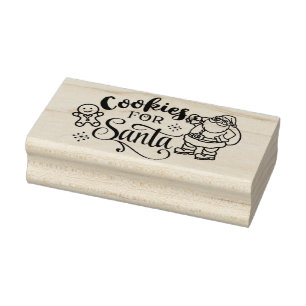 Kerstkoekjes voor kersttaspelstang rubberstempel