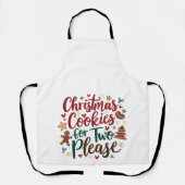 Kerstkoekjes voor twee alsjeblieft zwangerschap Ke Schort (Voorkant)