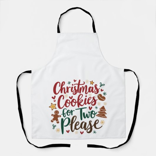 Kerstkoekjes voor twee alsjeblieft zwangerschap Ke Schort (Voorkant)