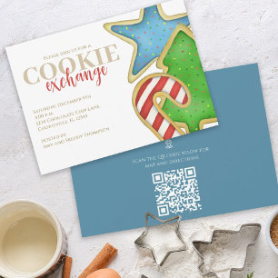 Kerstkoekjes Whimsical QR Code Map Directions Kaart