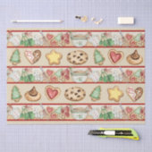 Kerstkoekjes wikkelen weefsel tissuepapier (Craft)