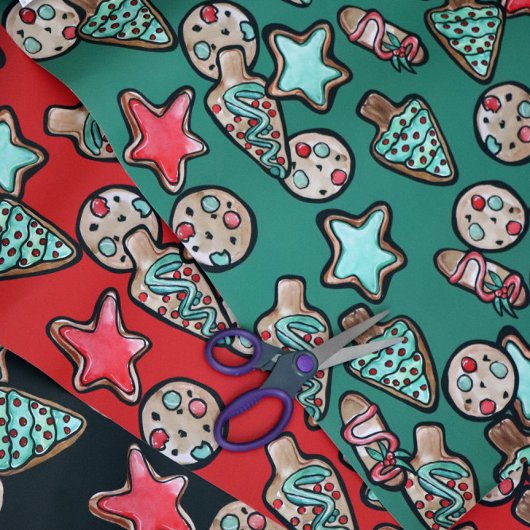 Kerstkoekjes Xmas KoekjesDecorting Party Inpakpapier Vel