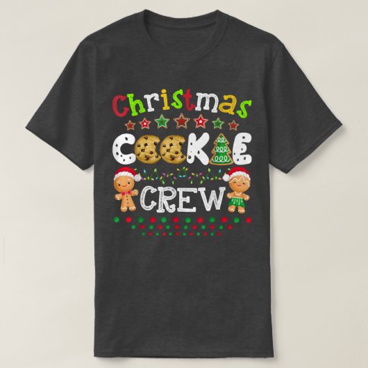 Kerstkoekjesbakkerij met bemanning Funny Pajamas F T-shirt (Design voorkant)