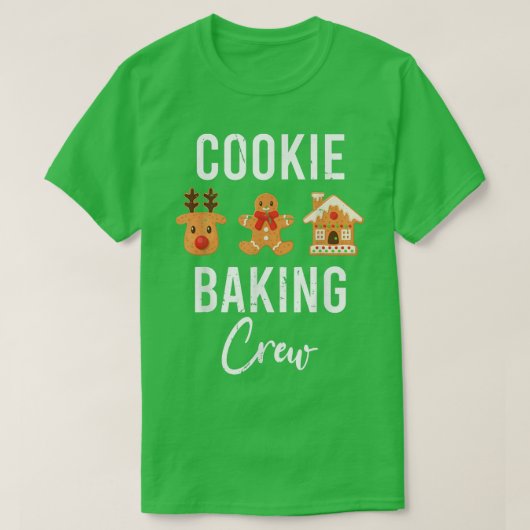 Kerstkoekjesbakkerij met bemanning Pajama Gingerbr T-shirt (Design voorkant)