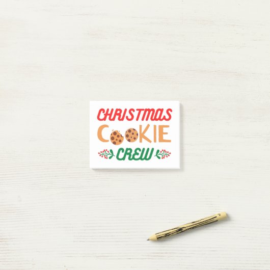 Kerstkoekjesbemanning Post-it® Notes (Op bureau)