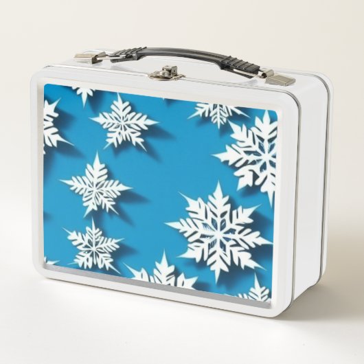 Kerstkoekjesblik - Winter Scene Lunch Box (Voorkant)