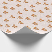 Kerstkoekjesbogen Cadeaupapier (Hoek)