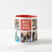 Kerstkoekjesmonster | Papa - Fotocollage Mok (Midden)