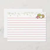 Kerstkoekjesrecept Briefkaart (Voorkant / Achterkant)