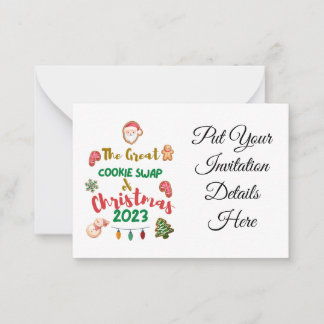 Kerstkoekjesruil 2023 uitnodiging