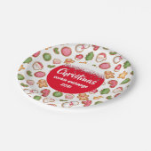 Kerstkoekjesruil Papieren Bordje (Gekanteld)