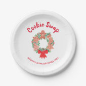 Kerstkoekjesruil Papieren Bordje (Voorkant)