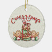 Kerstkoekjesruil - SRF Keramisch Ornament (Links)