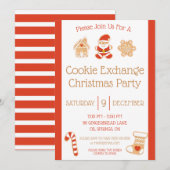 Kerstkoekjesuitwisseling, feestdag kaart (Voorkant / Achterkant)