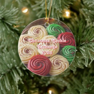 Kerstkoekjesuitwisseling Keramisch Ornament