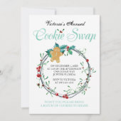 Kerstkoekjeswisselen Uitnodiging tot ontbijt - Gin (Voorkant)