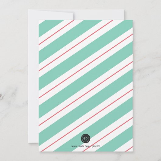 Kerstkoekjeswisselen Uitnodiging tot ontbijt - Gin (Achterkant)