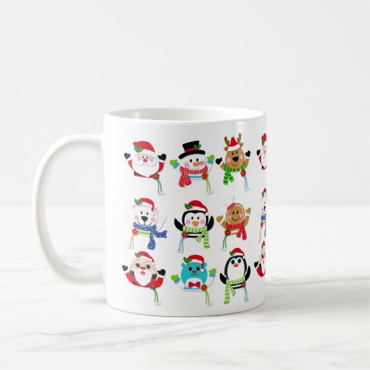 kerstkoffie-mok koffiemok (Links)