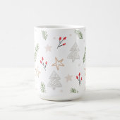 Kerstkoffie Mok met kersttekeningen (Center)