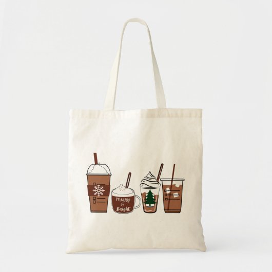 kerstkoffie tote bag (Voorkant)
