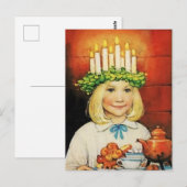 "Kerstkoffie" van Jenny Nystrom Briefkaart (Voorkant / Achterkant)