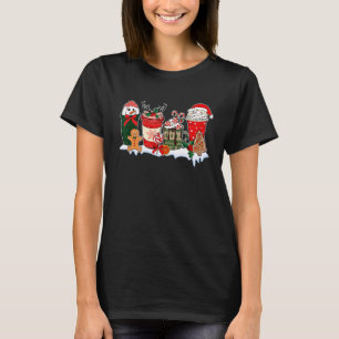 Kerstkoffie voor vrouwen zoet wintercozy koffie t-shirt
