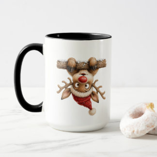 Kerstkoffiekop, keramische kerst-dripot mok