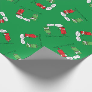 kerstkoken Funny Chef Spices Cadeaupapier