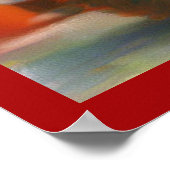 Kerstkonijn 1 poster (Hoek)