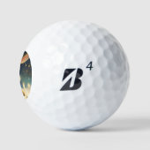 Kerstkonijn (4) golfballen (Logo)