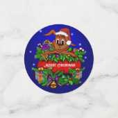 kerstkonijn confetti (Kleine voorkant)