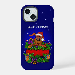 kerstkonijn iPhone 15 hoesje