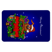 kerstkonijn magneet (Horizontaal)